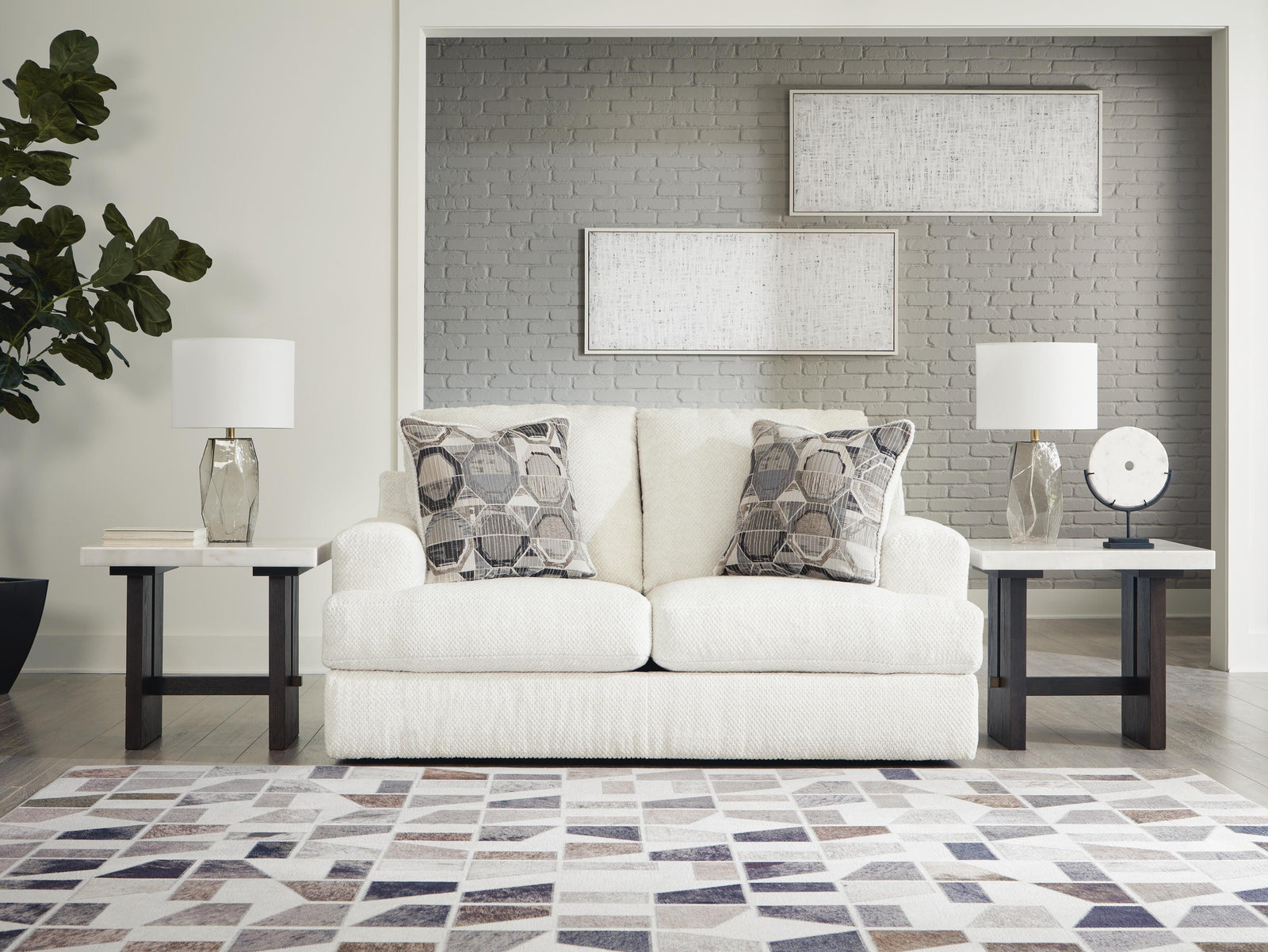 Karinne Loveseat, Oversized Chair and Accent Ottoman (31403-SI) - Image 16