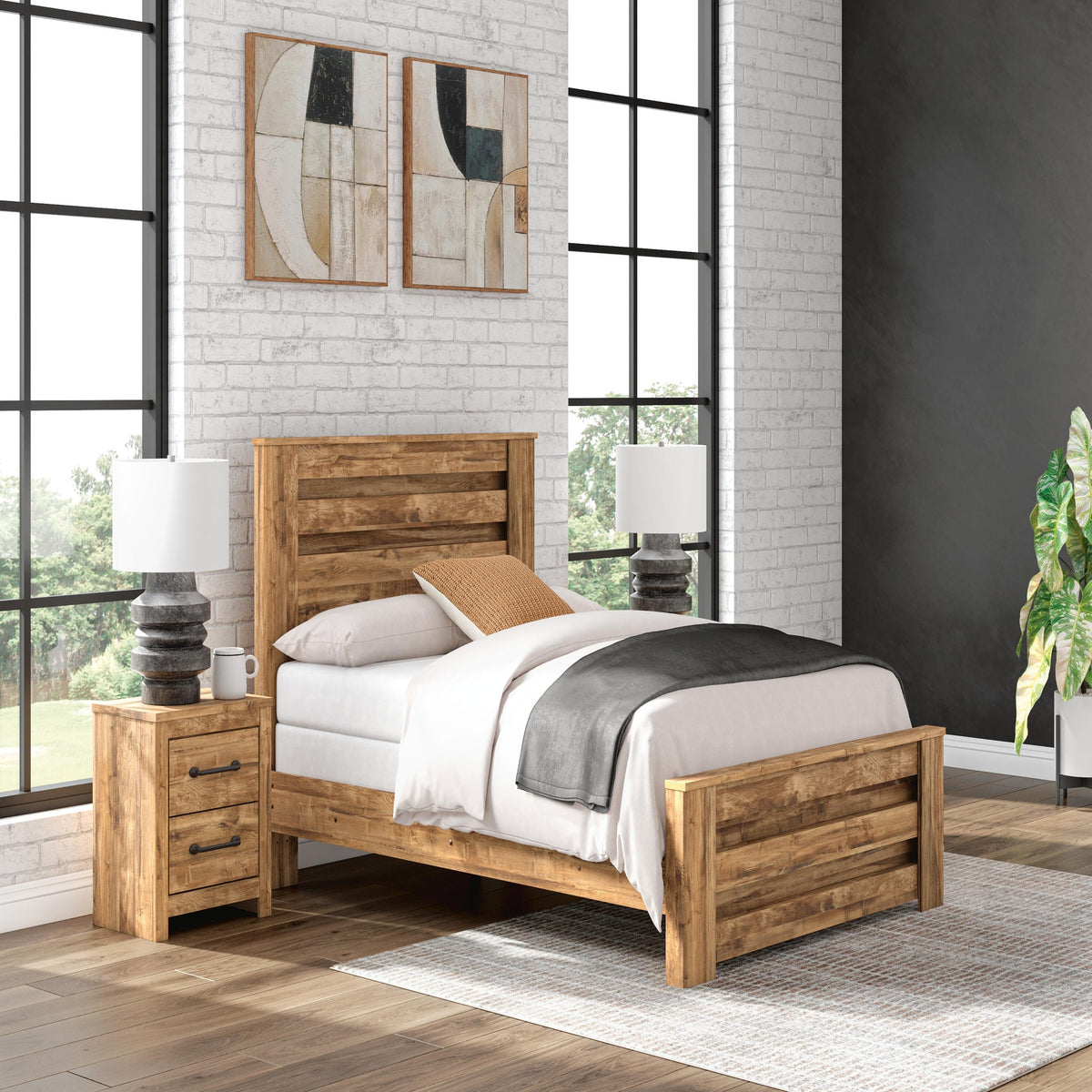 Maystonna Queen Panel Bed (PCB1580-SI) - Image 8