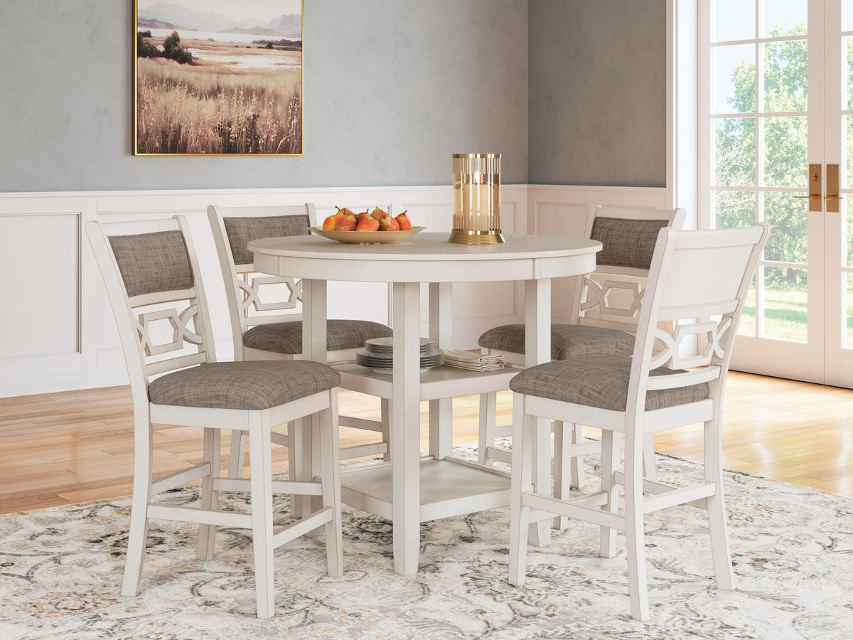 Erinberg Counter Height Dining Table and 4 Barstools (Set of 5) (D423-SI) - Image 4