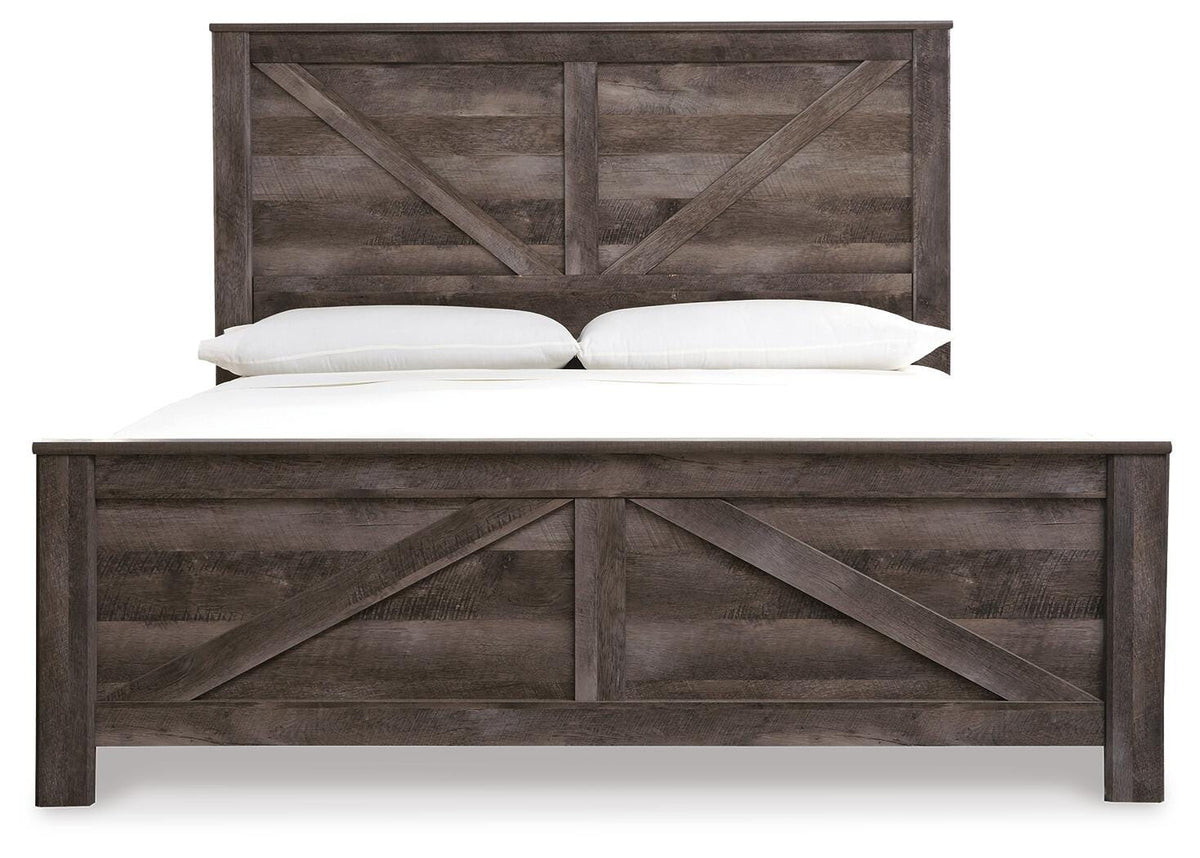 Wynnlow Crossbuck Panel Bed - Gray  (B440-SI) - Image 5