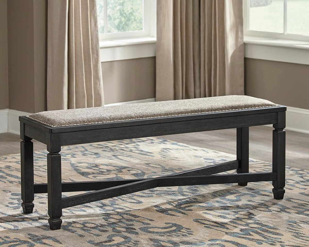 Tyler Creek Dining Table and 4 Chairs with Bench (D736-SI) - Image 7