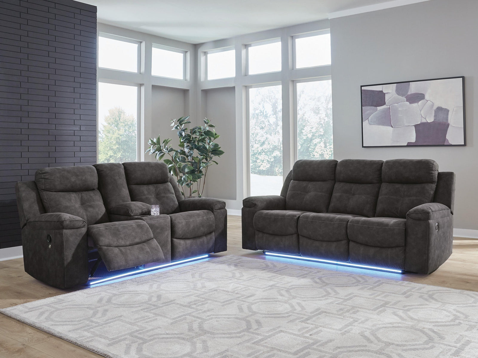 Brysonview Reclining Sofa and Loveseat (63605-SI) - Image 2