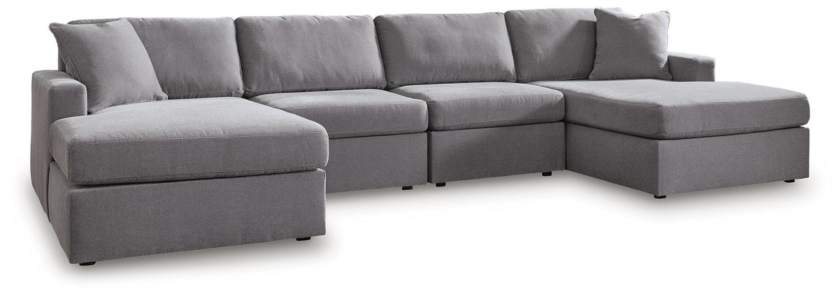 Modmax 4-Piece Double Storage Chaise Sectional (92104-SI)