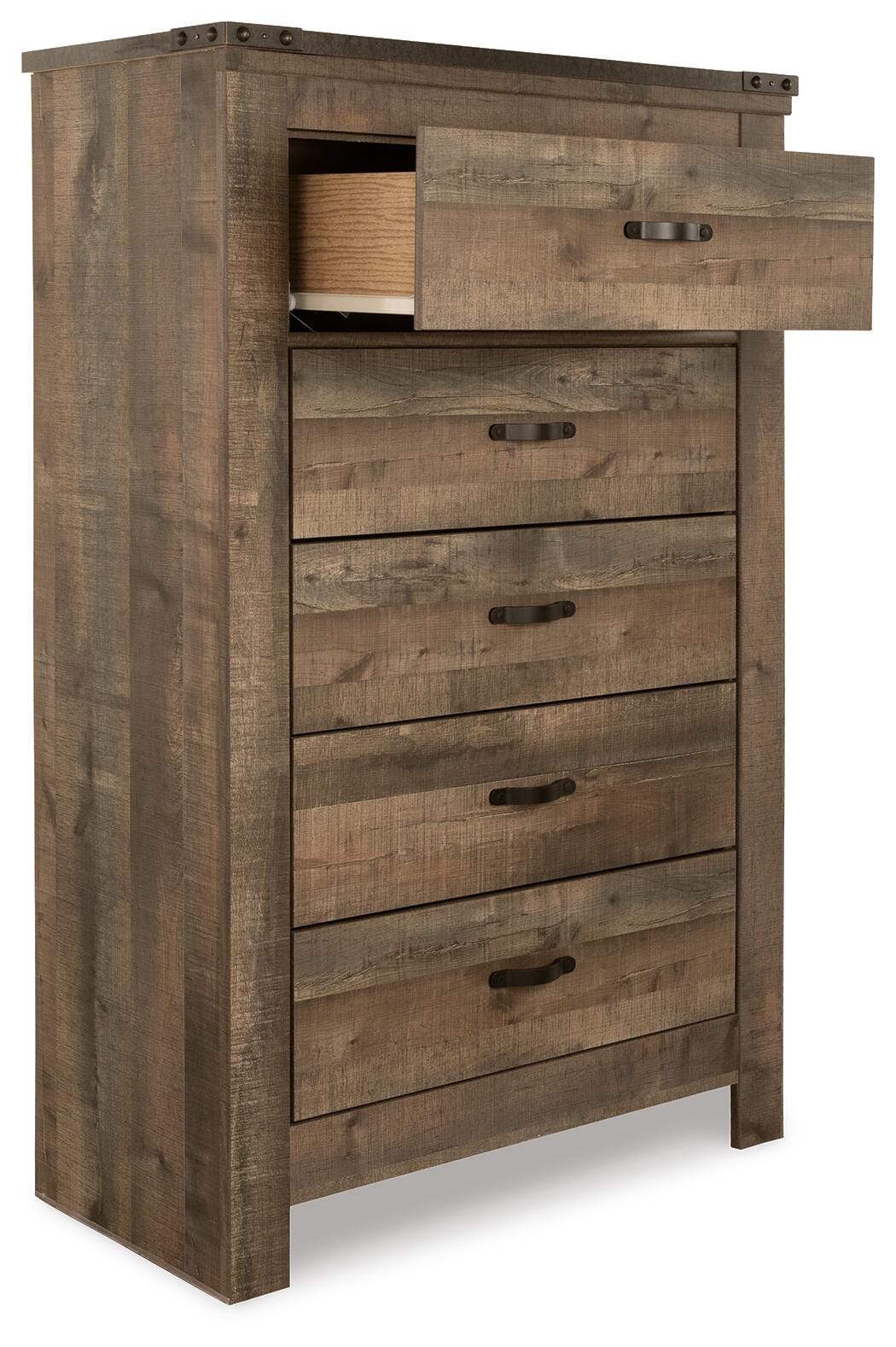 Trinell Bookcase Storage Bed, Dresser, Chest and Nightstand (B446-SI) - Image 5