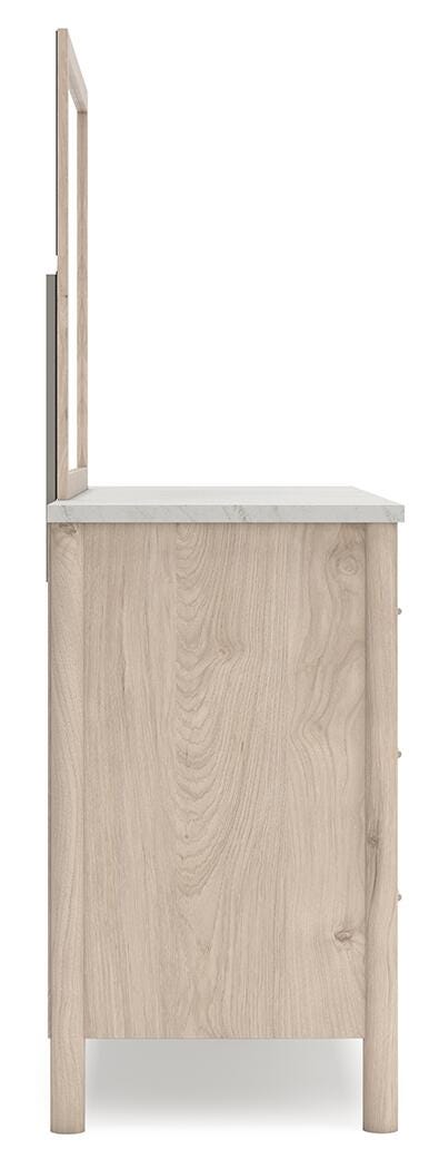 Cadmori Upholstered Panel Bed, Dresser and Mirror (B2615-SI) - Image 5