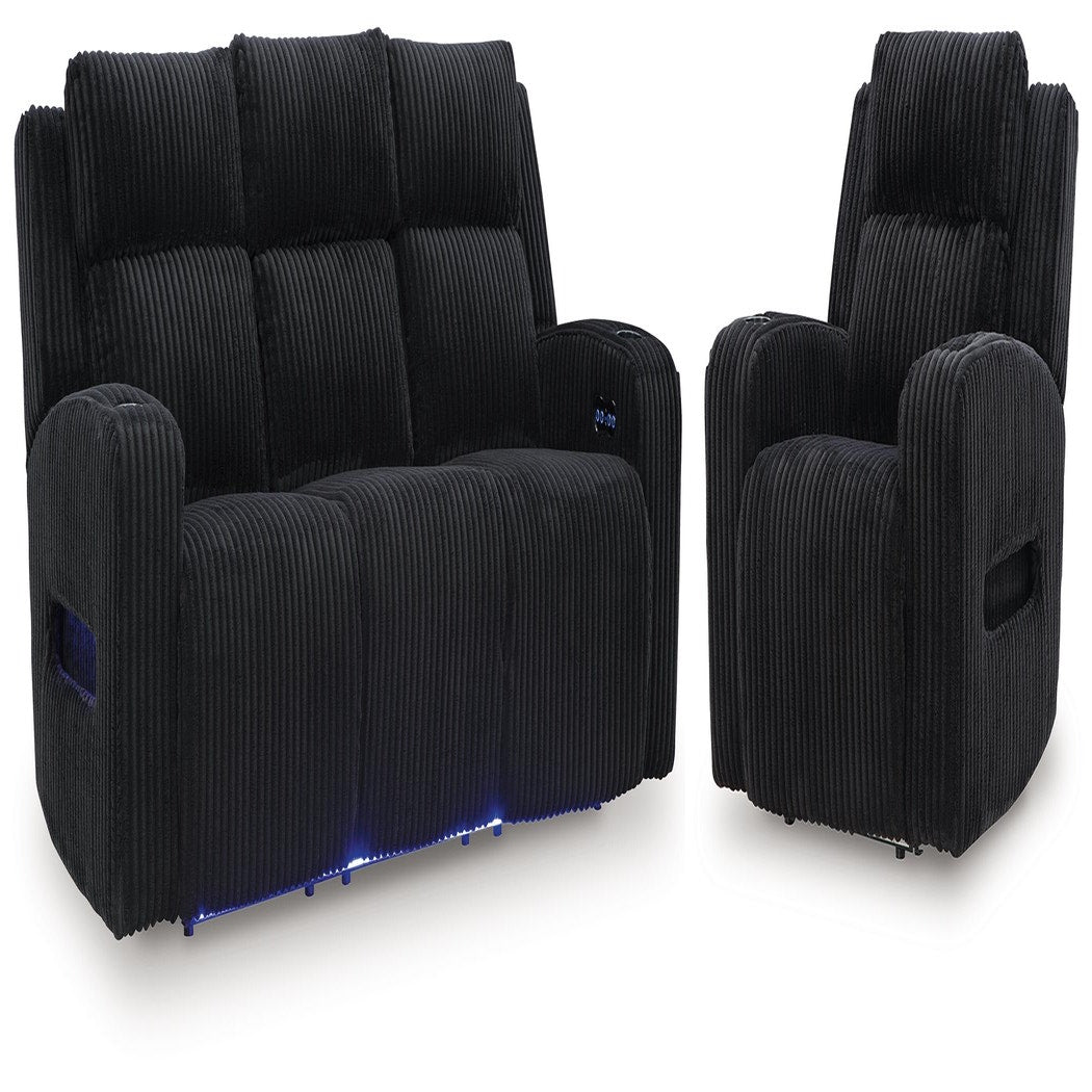 Belvarrow Power Reclining Sofa and Power Recliner (PC64202-SI)