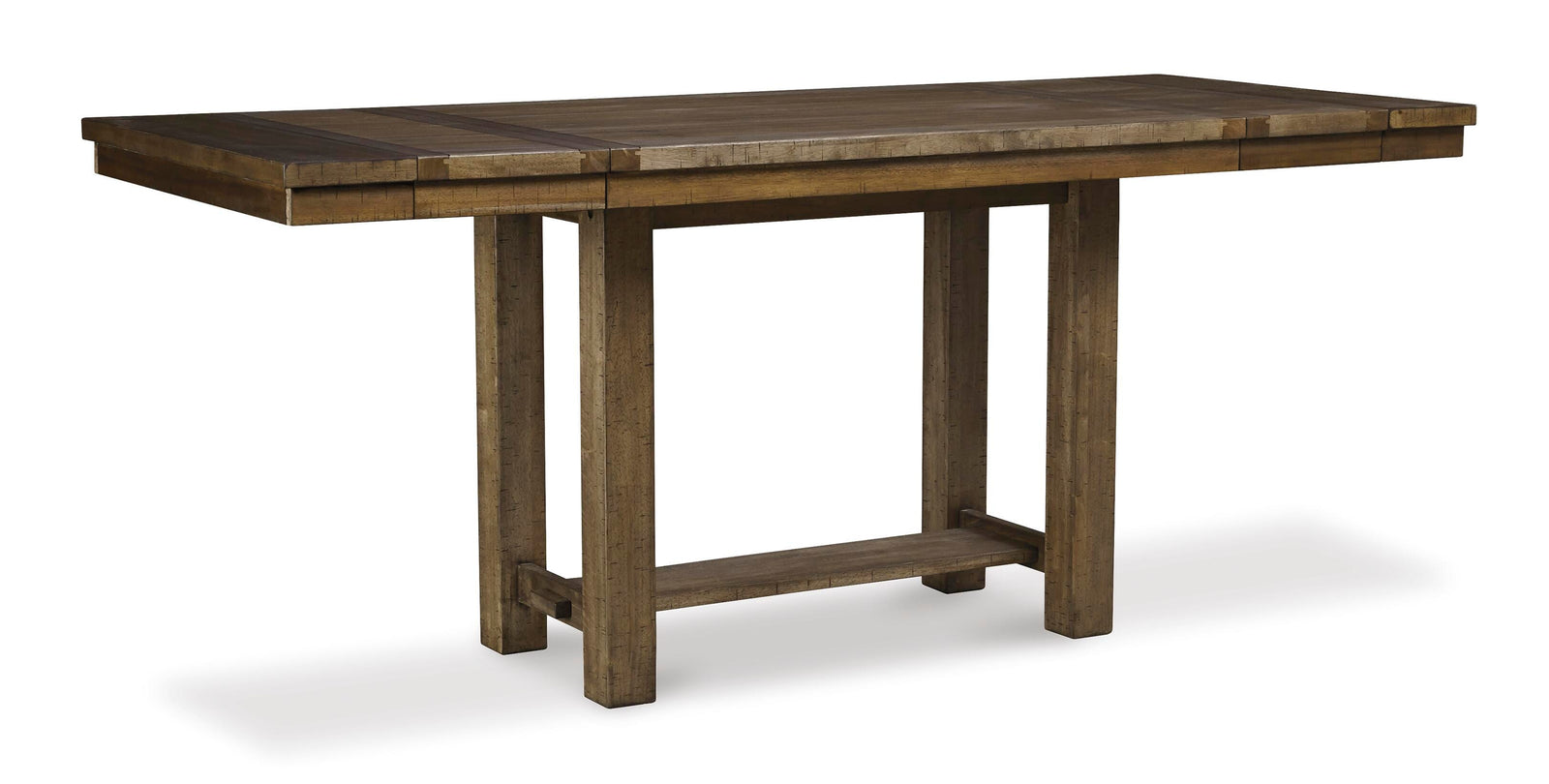 Moriville Counter Height Dining Table with 4 Barstools, Bench, and Server (D631-SI) - Image 6
