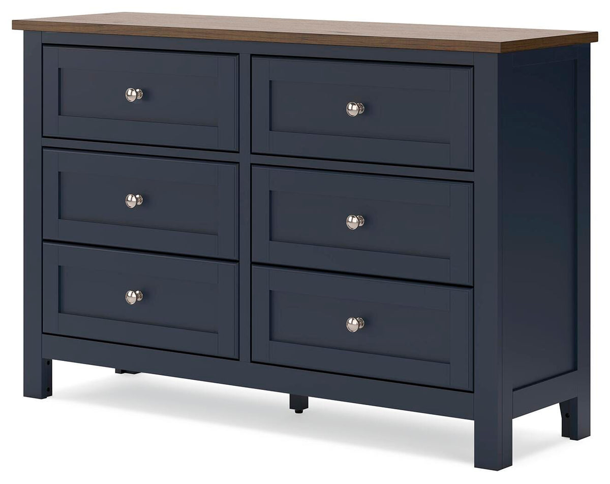 Landocken Dresser - Brown/Blue  (B414-SI) - Image 3