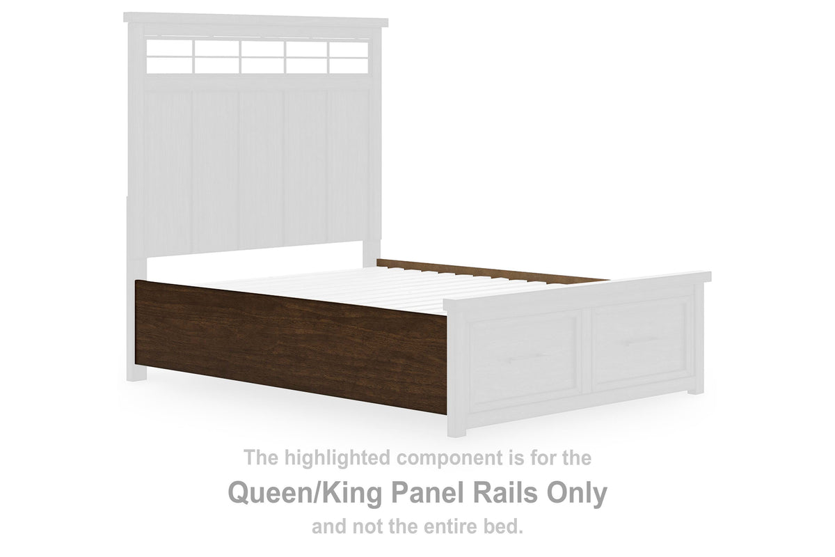 Taffenbrook Panel Rails - Medium Brown  (B849-SI)
