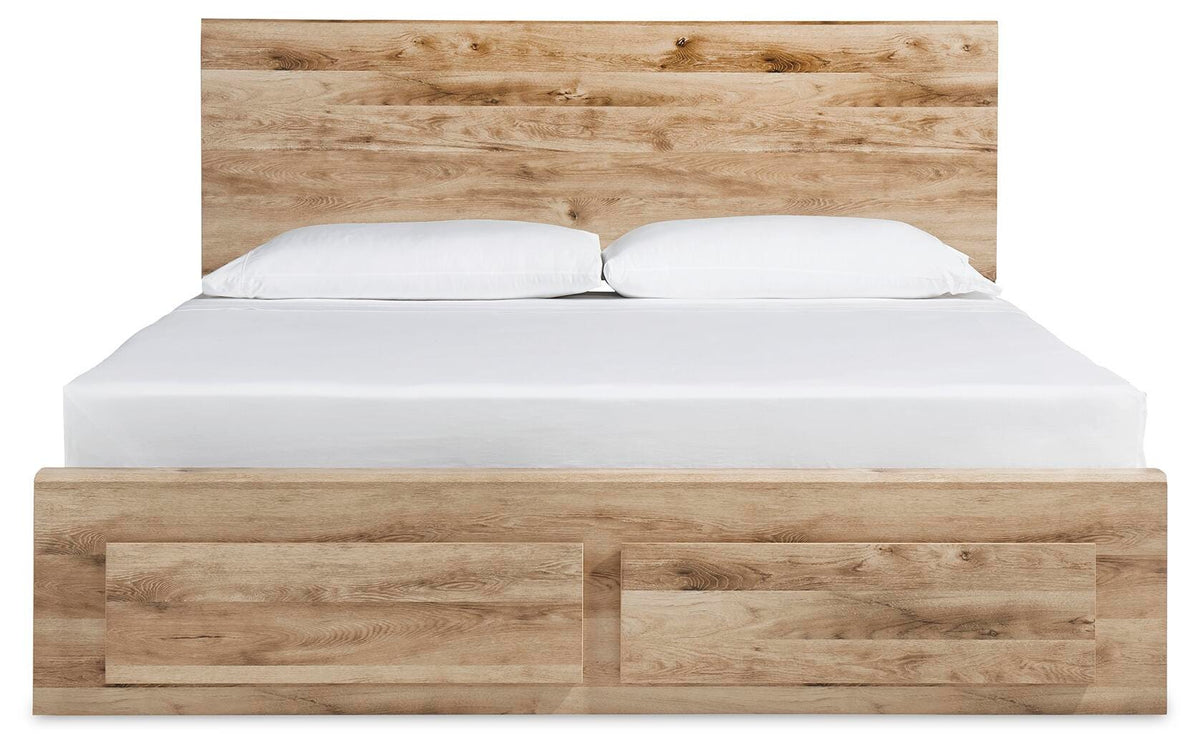 Hyanna Panel Storage Bed with 1 Under Bed Storage Drawer - Tan Brown  (B1050-SI) - Image 3