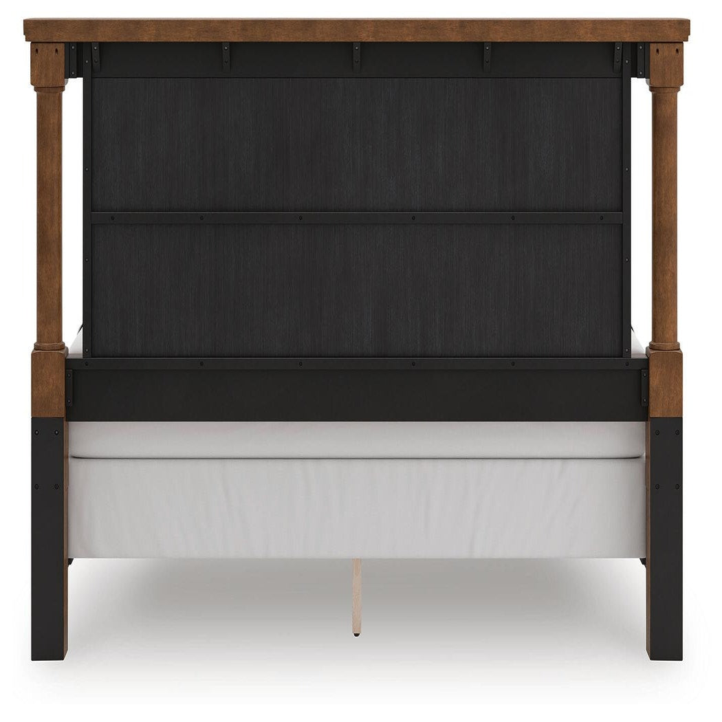 Rowlenstown California King Poster Bed (PCB824-SI) - Image 5