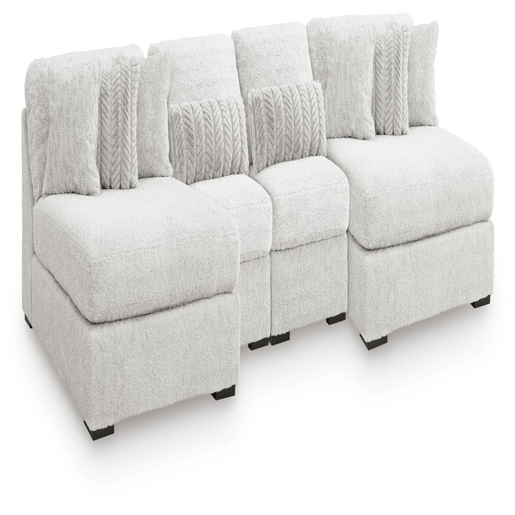 Cuddle Plush 4-Piece Sectional with Chaise (PC59106-SI)