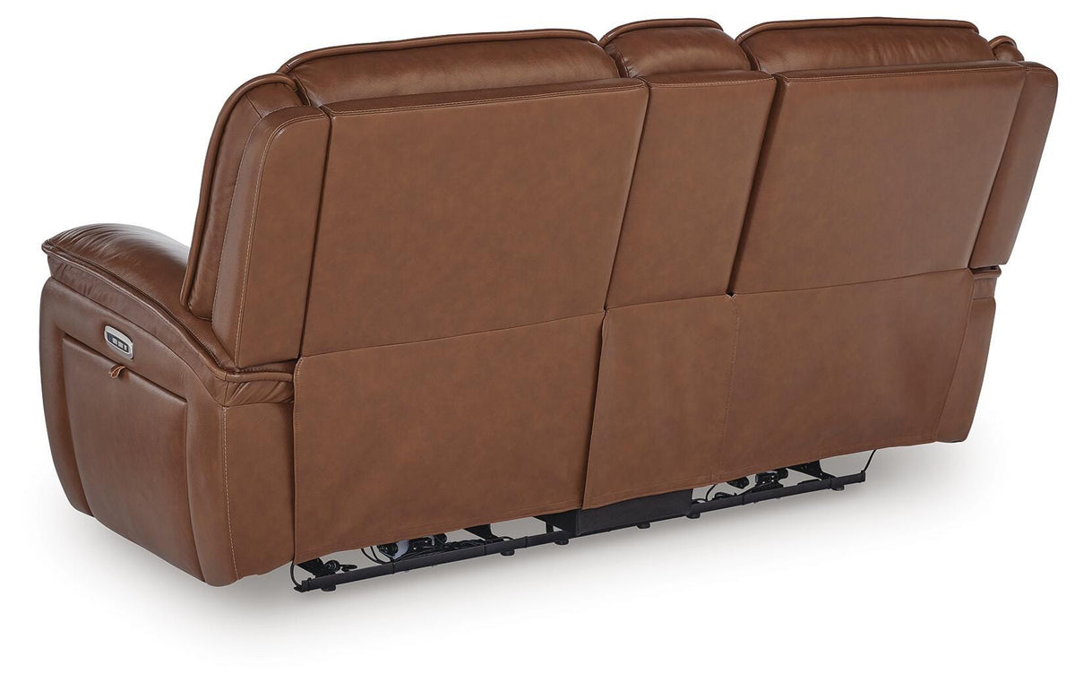 Healy Pier Power Reclining Loveseat with Console (U11204-SI) - Image 5