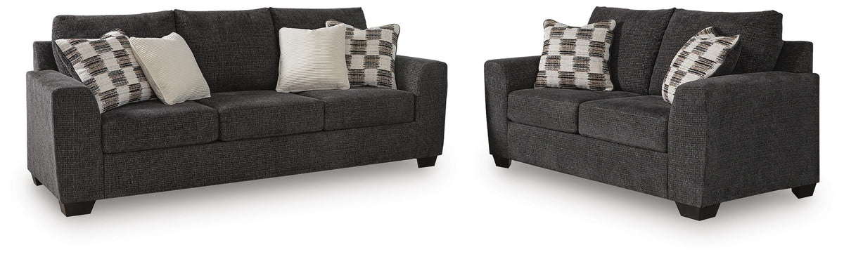 Loreo Sofa and Loveseat (63101-SI)