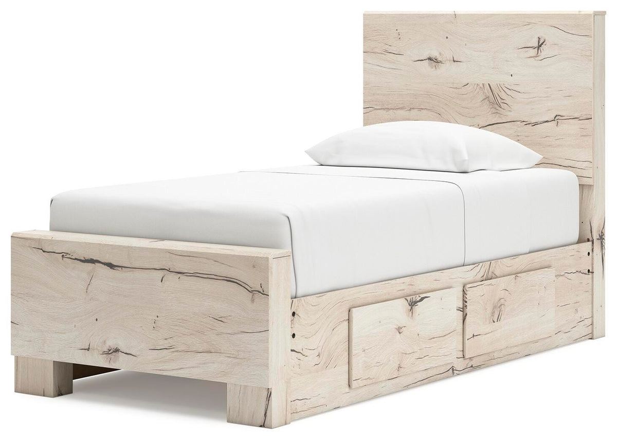 Lawroy Panel Bed with Storage and Nightstand - Light Natural  (B2310-SI) - Image 8