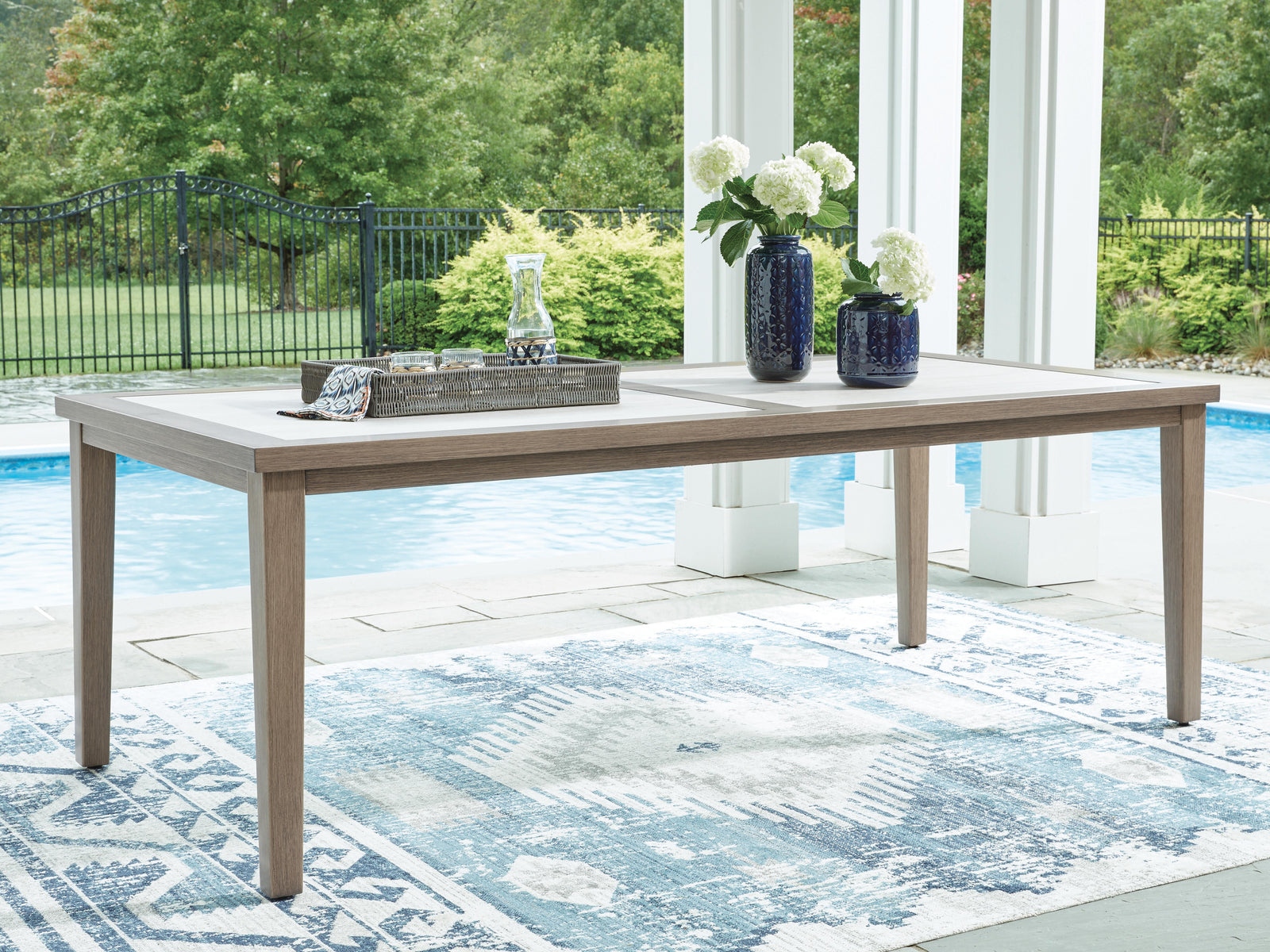 Rainier Ranch Outdoor Sofa with Cushion (P701-SI) - Image 2