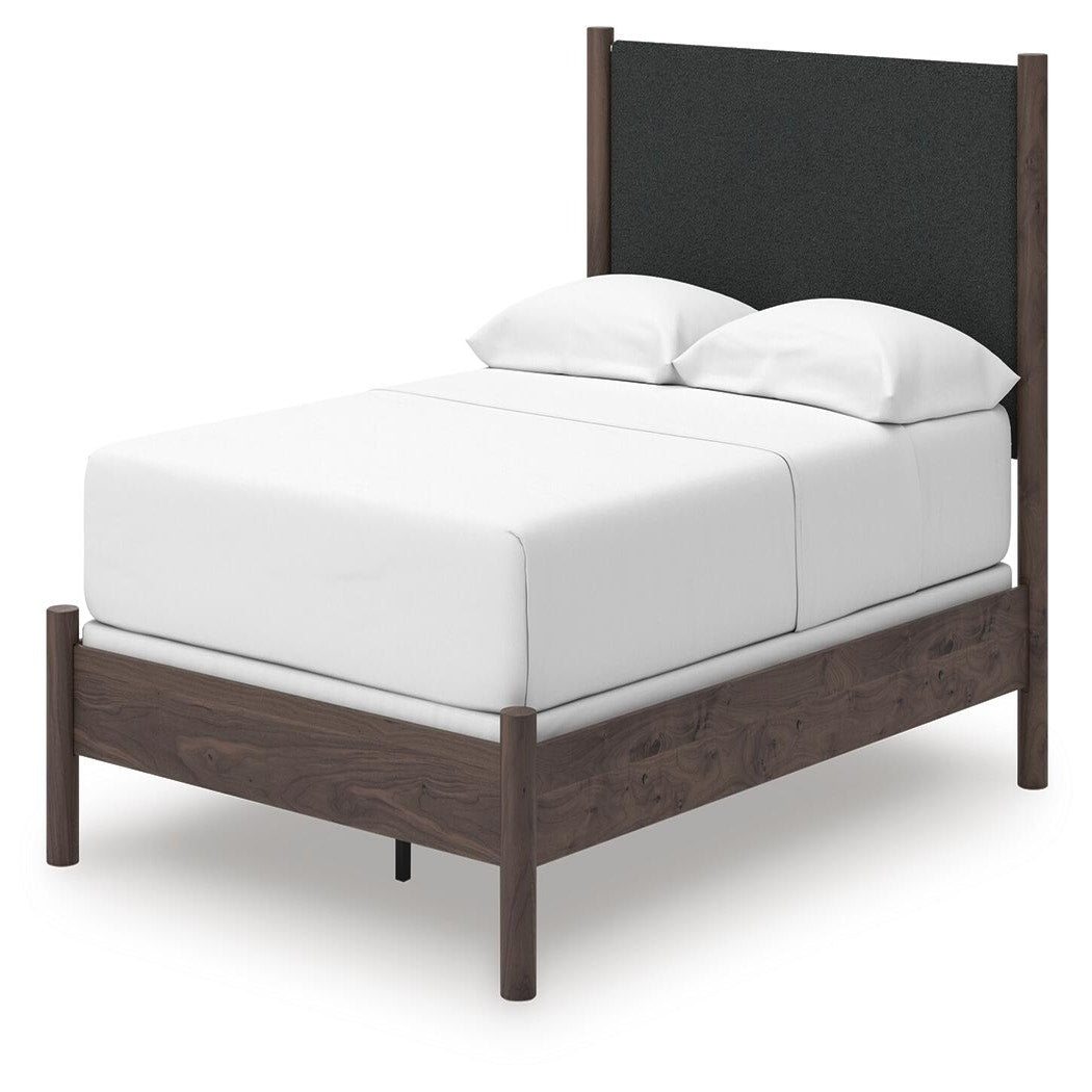 Pamytta Full Upholstered Panel Bed, Dresser and Mirror (PCB2614-SI) - Image 12