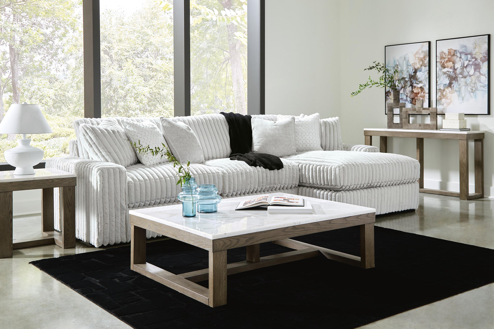 Stupendous 2-Piece Sectional with Chaise (25903-SI) - Image 4
