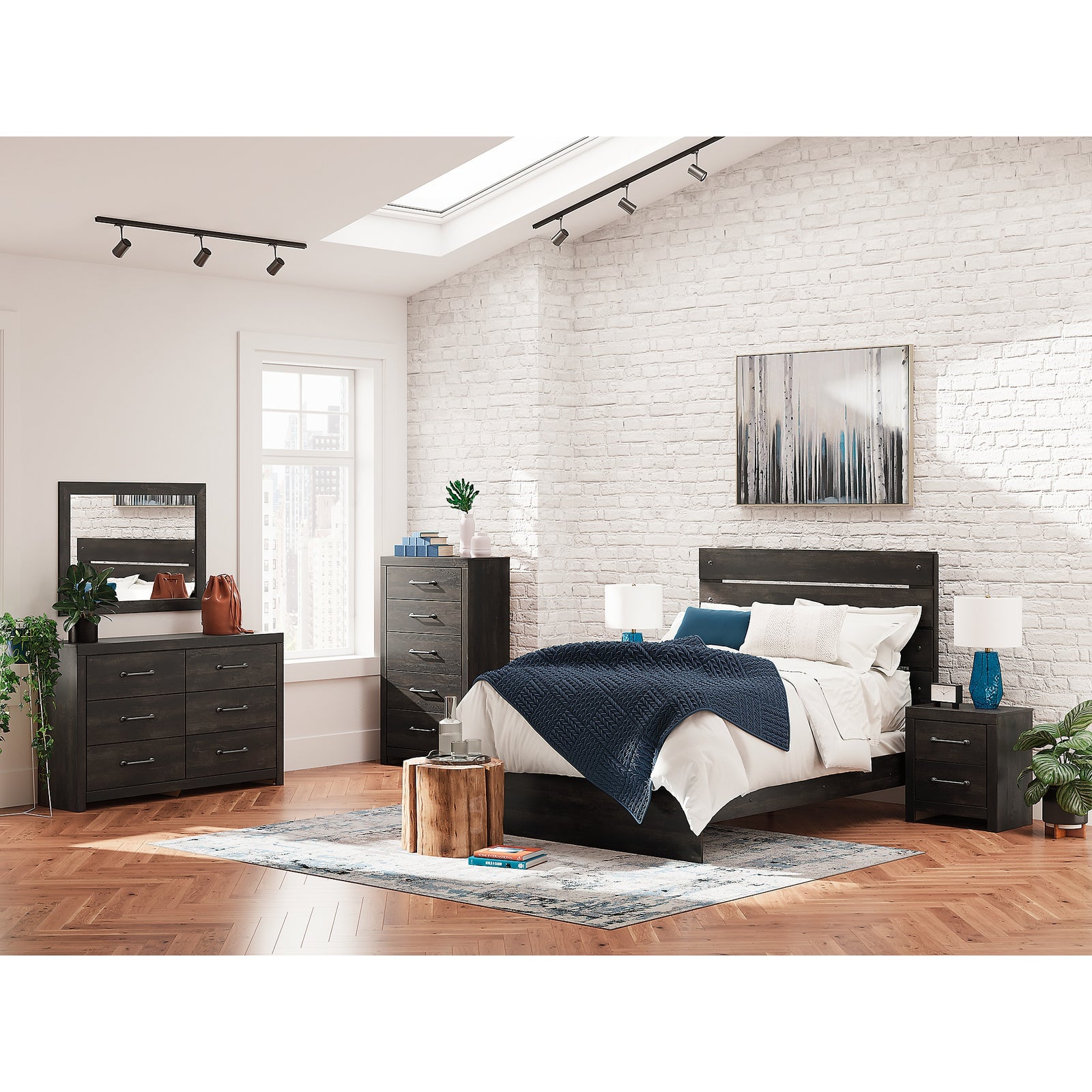 Hollivern Queen Panel Bed (PCB2108-SI) - Image 10