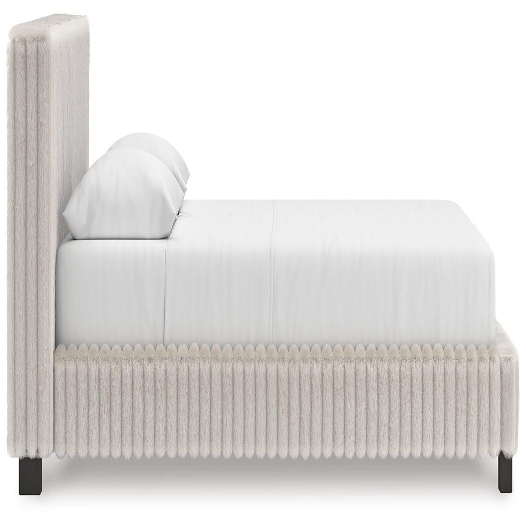 Zuraleus Queen Upholstered Bed, Dresser and Mirror (PCB3381-SI) - Image 11