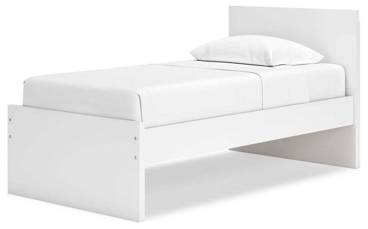 Onita Panel Platform Bed (Youth) - White  (EB9630-SI) - Image 3