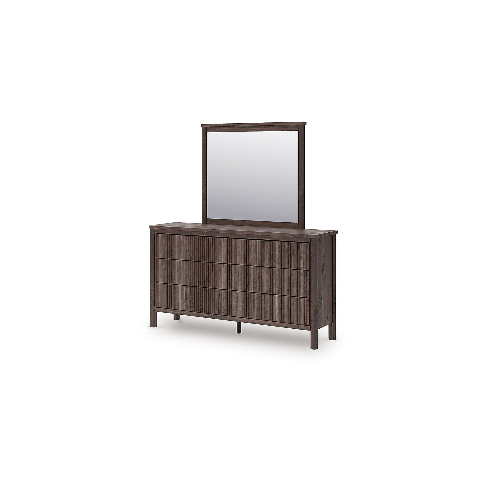 Pamytta Full Upholstered Platform Bed, Dresser and Mirror (PCB2614-SI) - Image 8