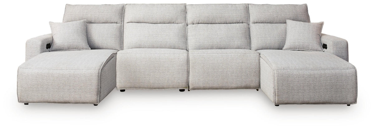 Modmax II 4-Piece Power Reclining Sectional with Chaise (65907-SI)