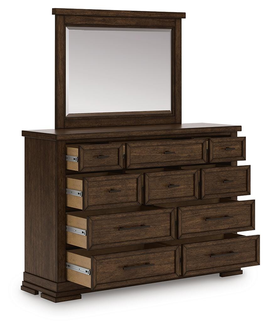 Taffenbrook Panel Storage Bed, Dresser and Mirror (B849-SI) - Image 4
