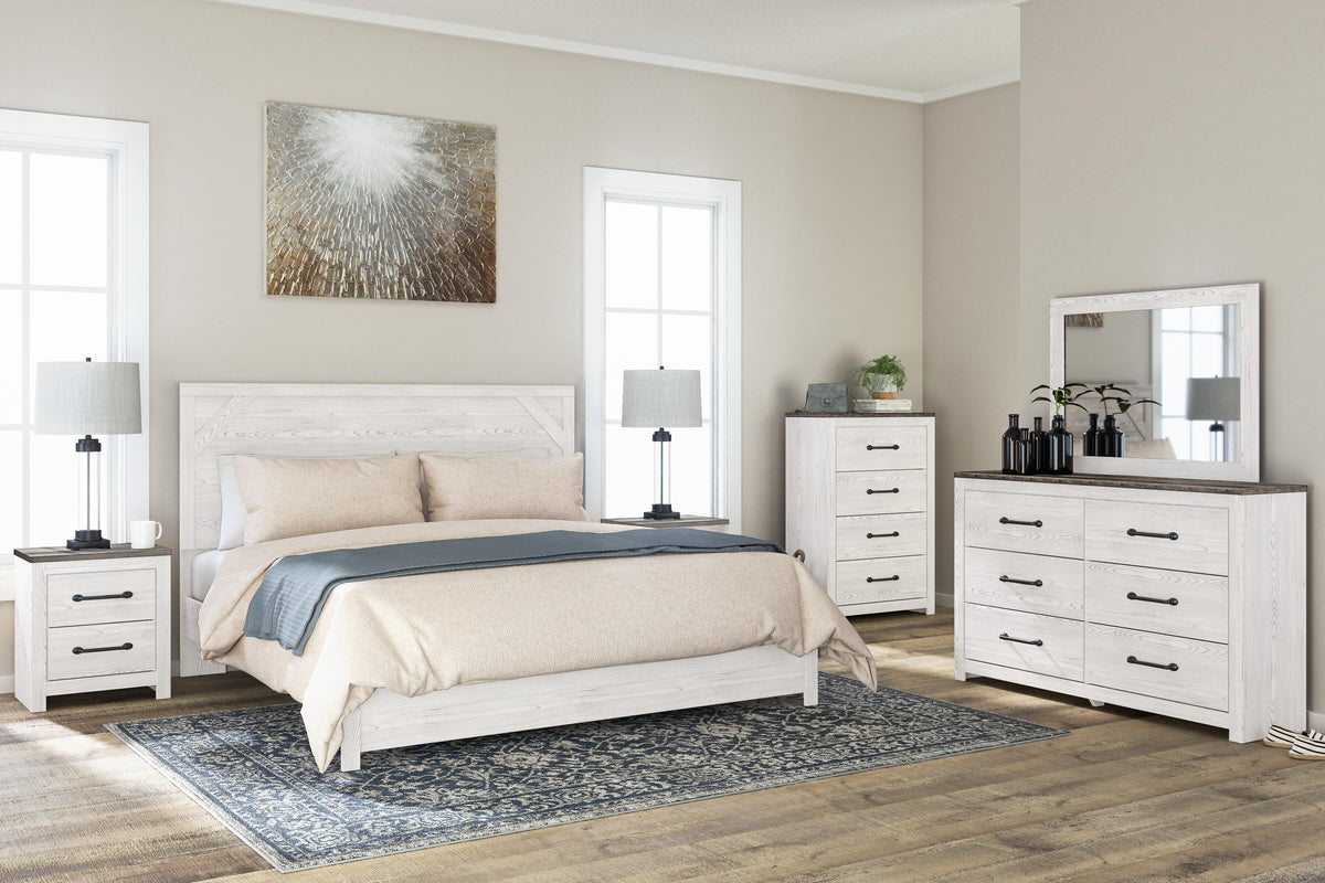 Gerridan Panel Bed - White/Gray  (B1190-SI) - Image 9