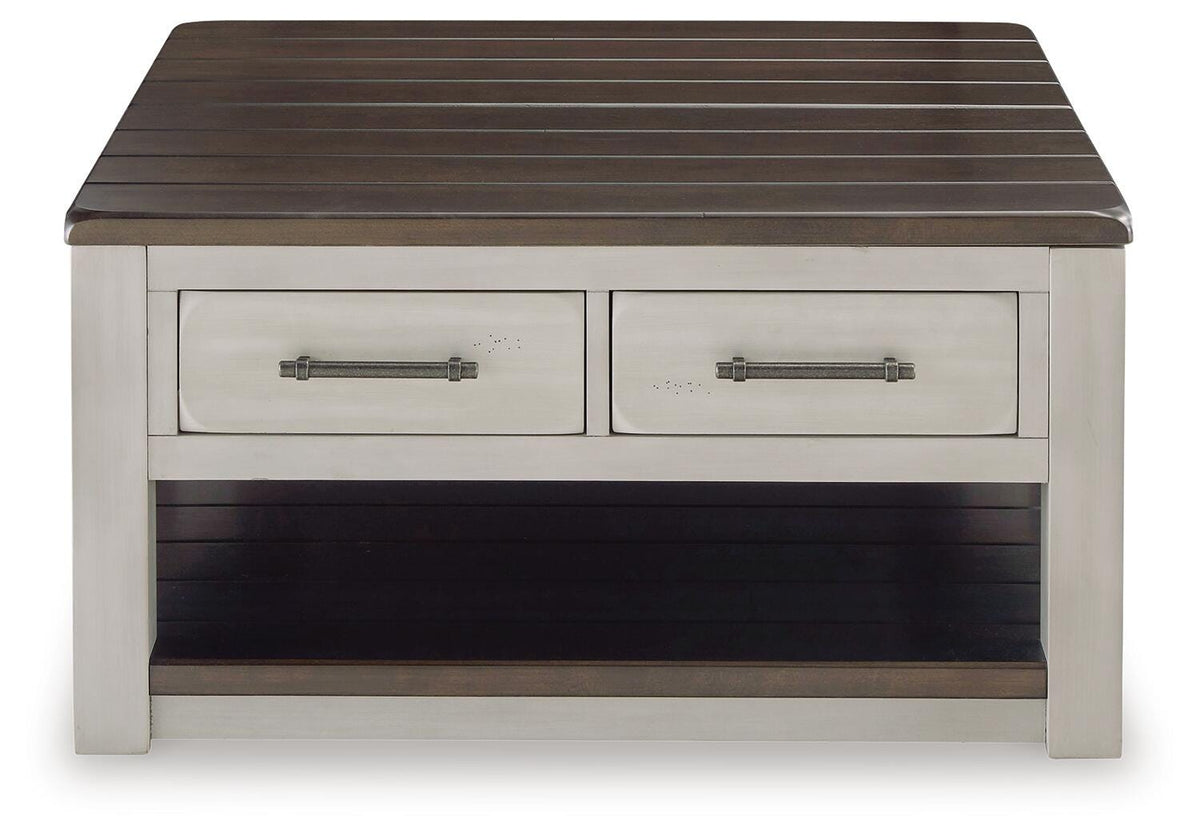 Darborn Lift-top Coffee Table and 2 Chairside End Tables - Gray/Brown  (T796-SI) - Image 5