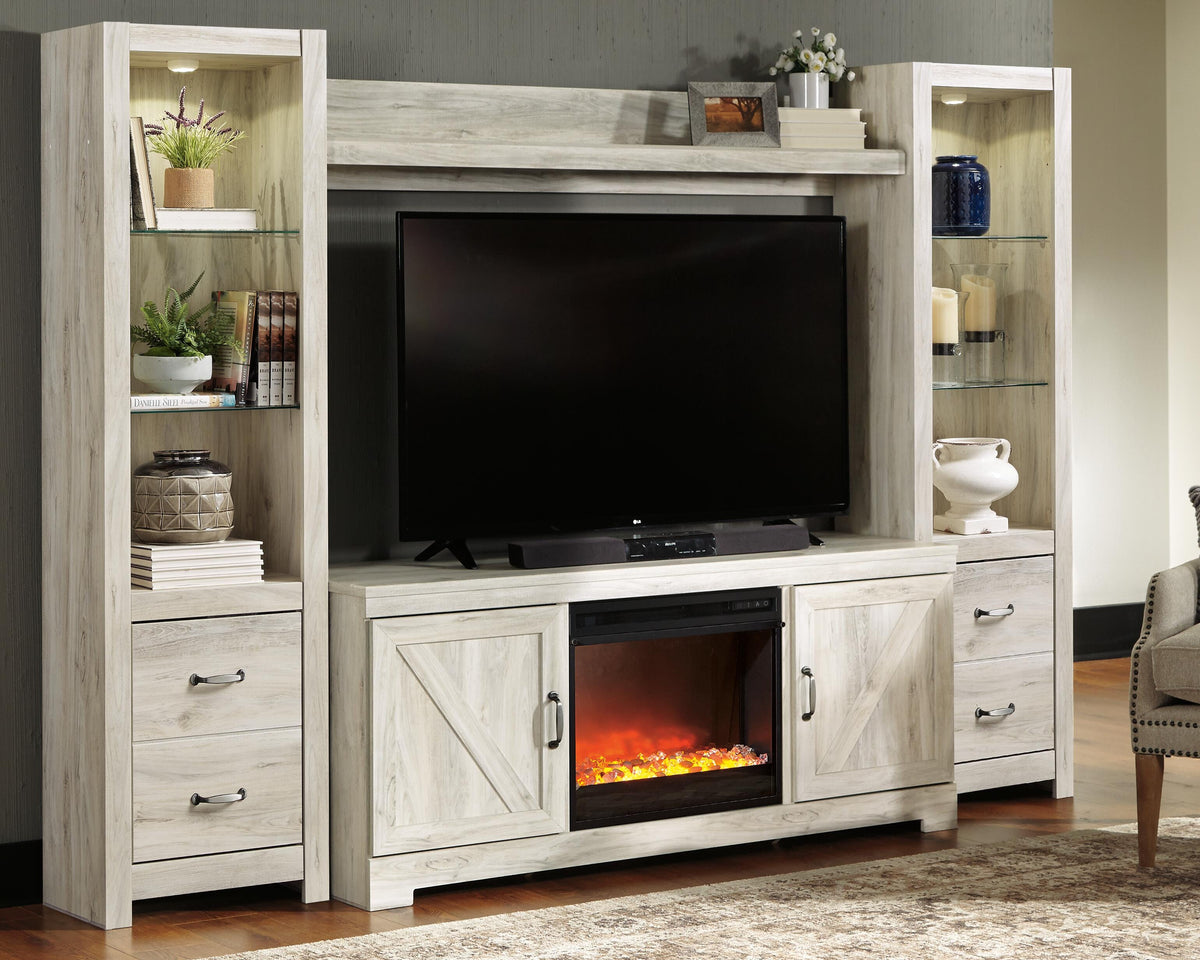 Bellaby 4-Piece Entertainment Center with Fireplace (W331-SI) - Image 4