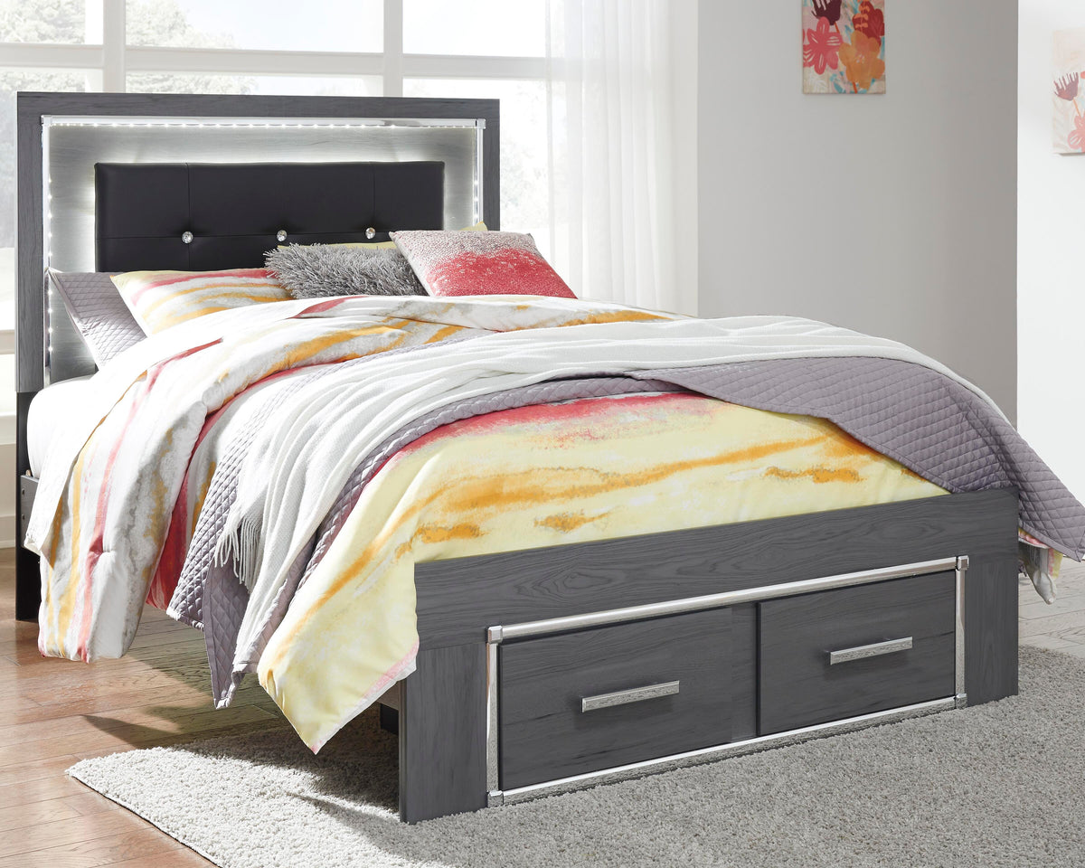 Lodanna Storage Bed, Chest and Nightstand - Gray  (B214-SI) - Image 6