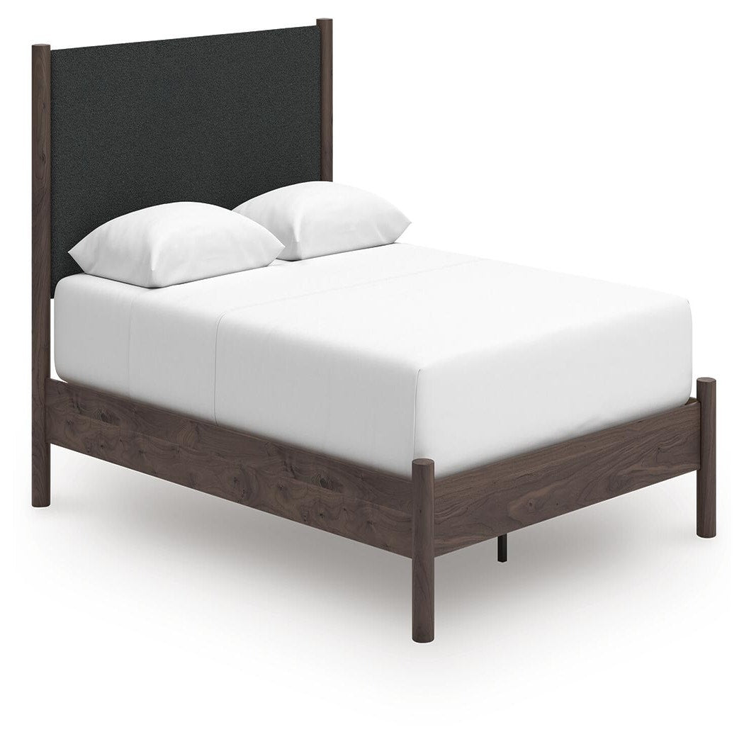 Pamytta Queen Upholstered Platform Bed, Dresser and Mirror (PCB2614-SI) - Image 10