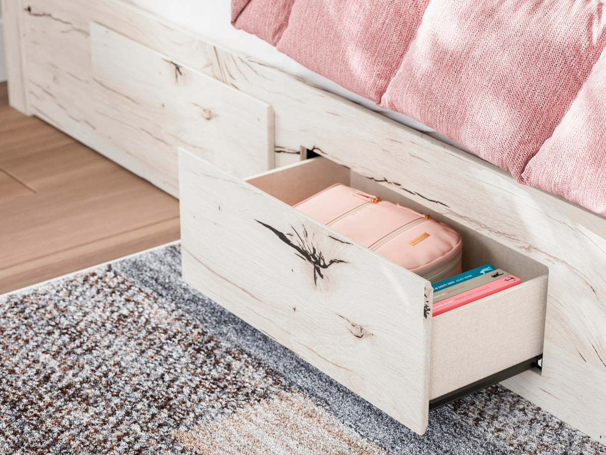 Lawroy Panel Bed with Storage, Dresser and Mirror - Light Natural  (B2310-SI) - Image 18