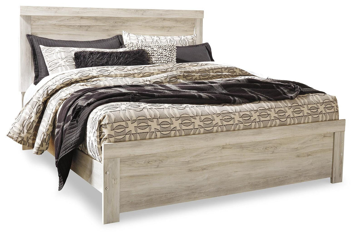Bellaby Panel Bed, Dresser, Mirror, Chest and 2 Nightstands - Whitewash  (B331-SI) - Image 4