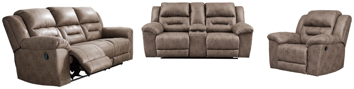 Stoneland Reclining Sofa, Loveseat and Recliner (39905-SI) - Image 2