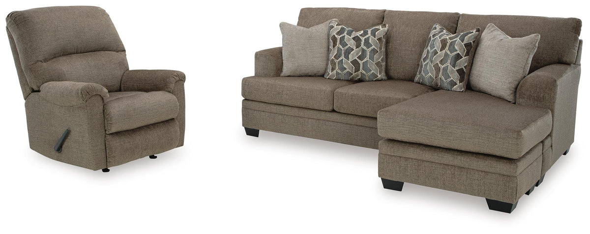 Stonemeade Sofa Chaise and Recliner (59505-SI)
