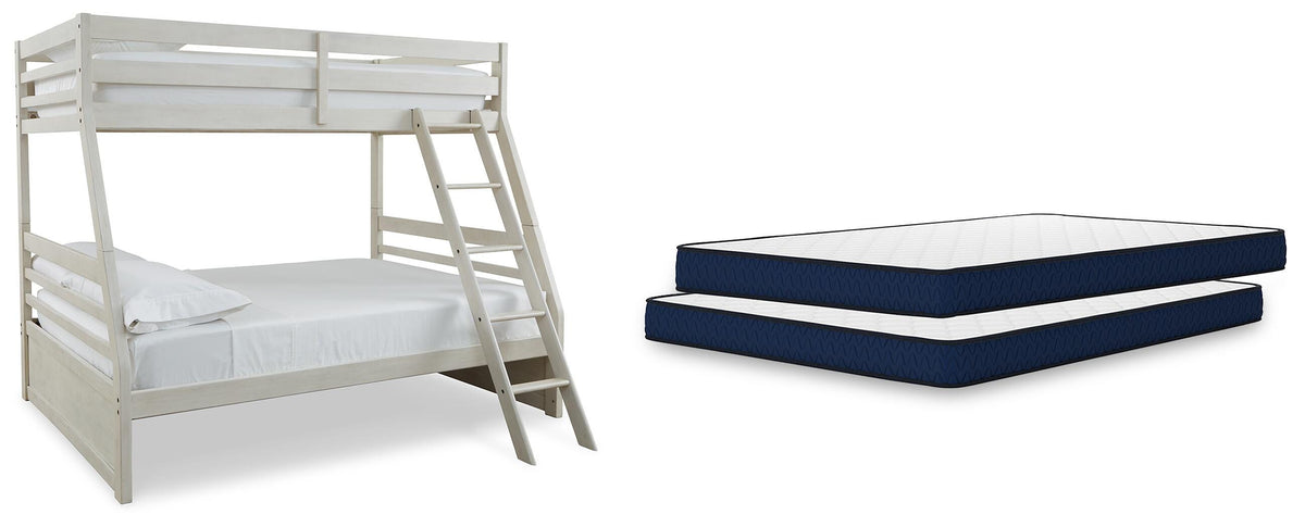Robbinsdale Twin over Full Bunk Bed and Mattresses (B742-SI)