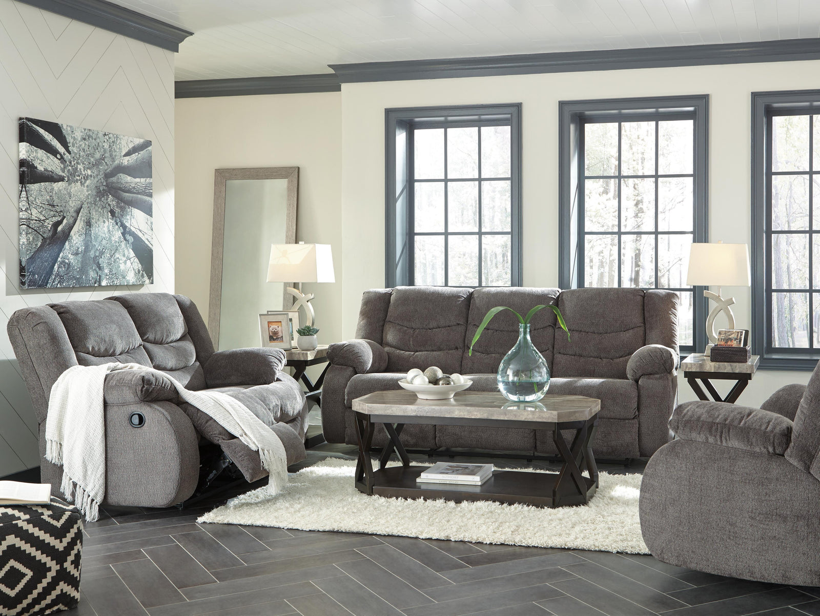 Tulen Reclining Sofa, Loveseat and Recliner (98606-SI) - Image 6
