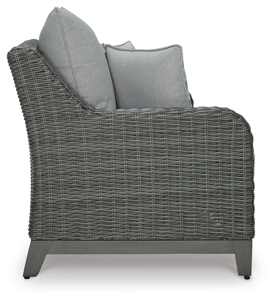 Elite Park Outdoor Loveseat with Cushion (P518-SI) - Image 8