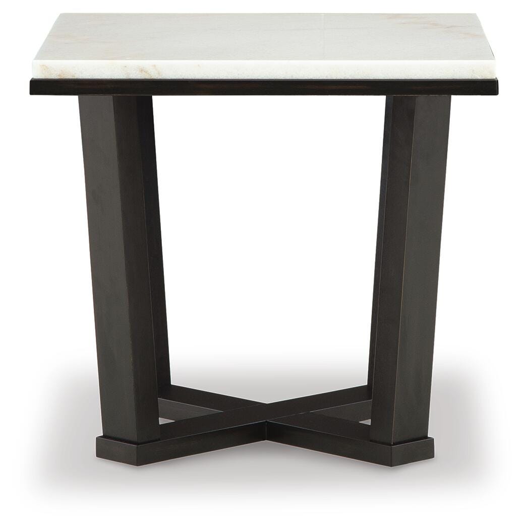 Fostead End Table - White/Espresso  (T770-SI) - Image 2
