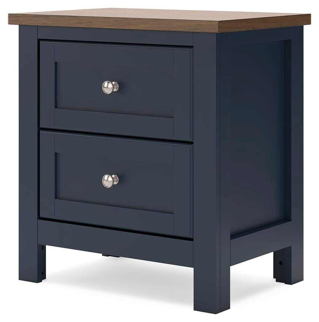 Landocken Panel Bed, Chest and Nightstand - Brown/Blue  (B414-SI) - Image 22