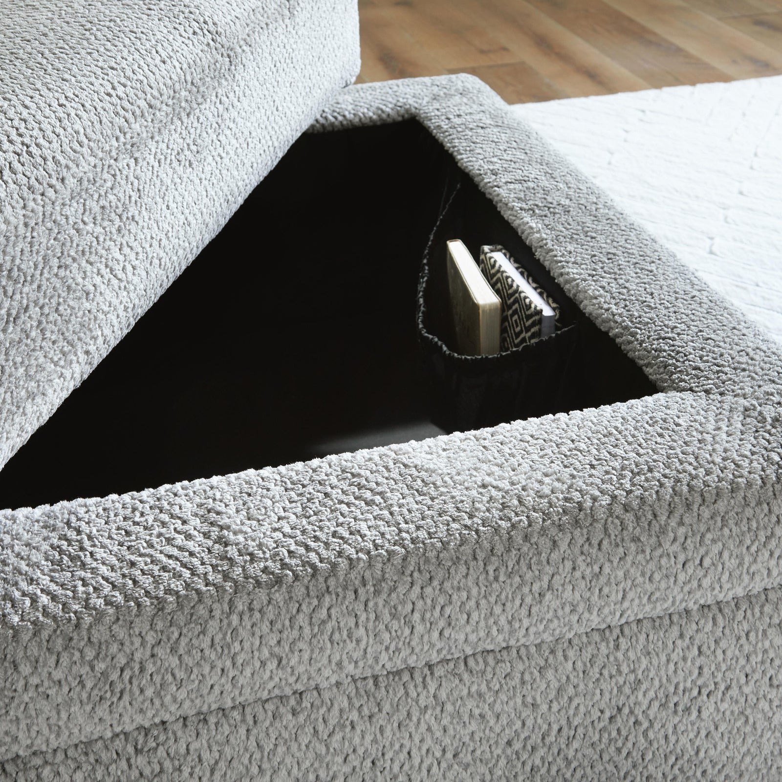 Casselbury Ottoman With Storage (52906-SI) - Image 8
