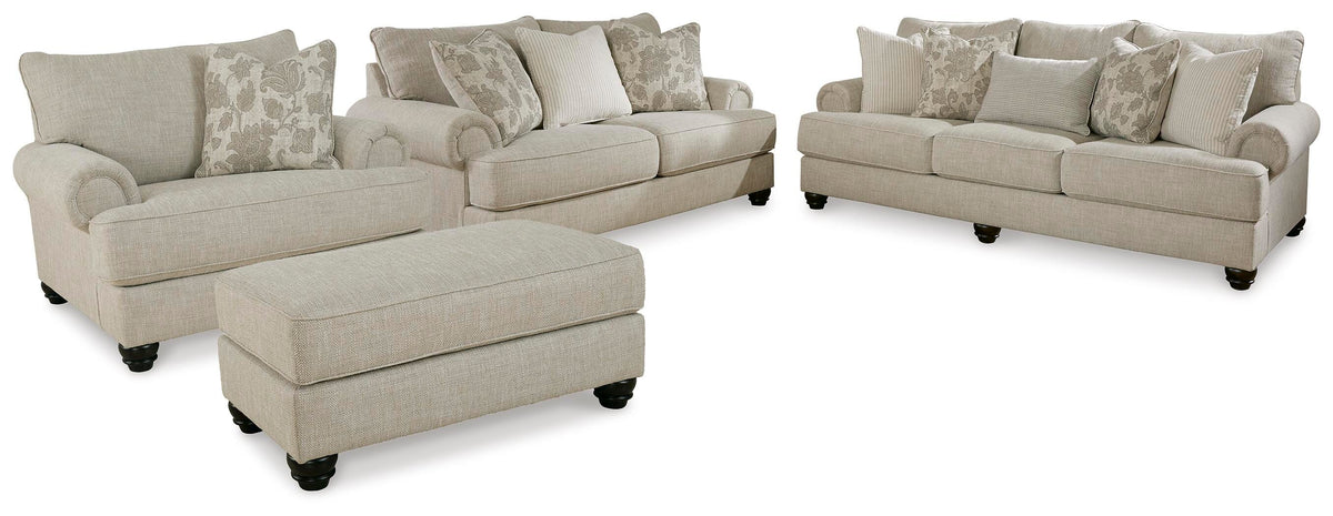 Asanti Sofa, Loveseat, Oversized Chair and Ottoman (13201-SI)