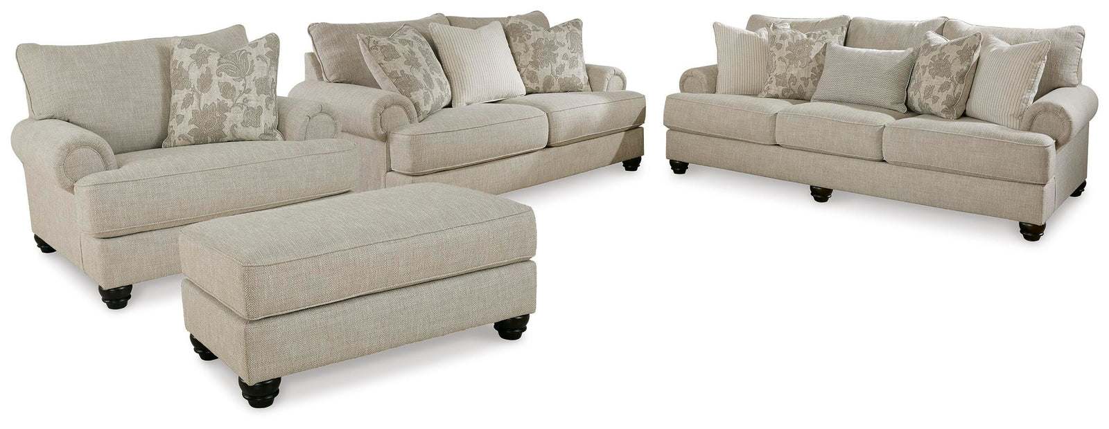 Asanti Sofa, Loveseat, Oversized Chair and Ottoman (13201-SI)