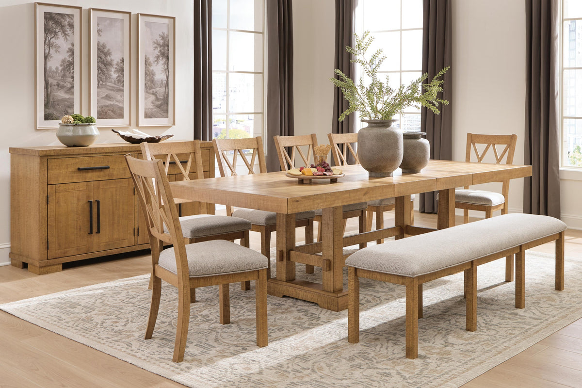 Havonplane Dining Table and 4 Chairs (D773-SI)