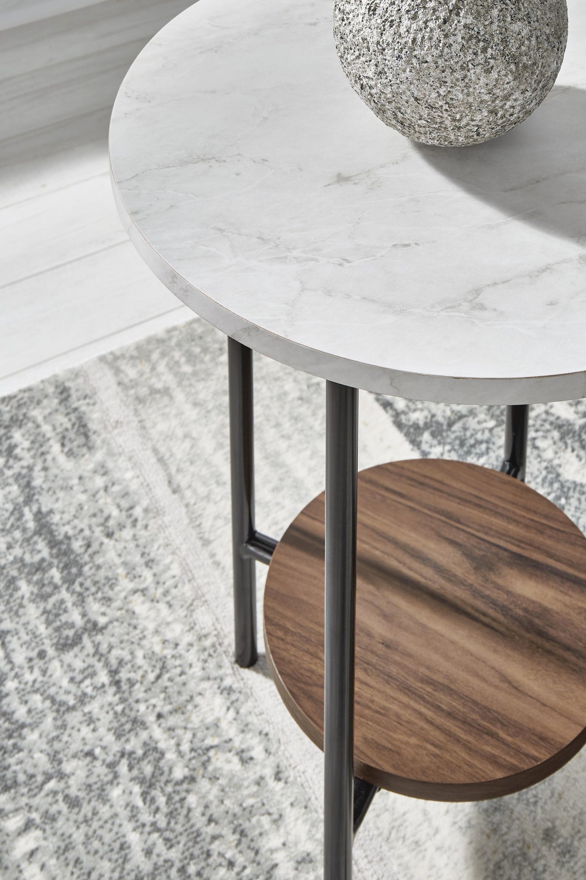 Wrenwich Table (Set of 3) - Brown/Black/White  (T167-SI) - Image 5