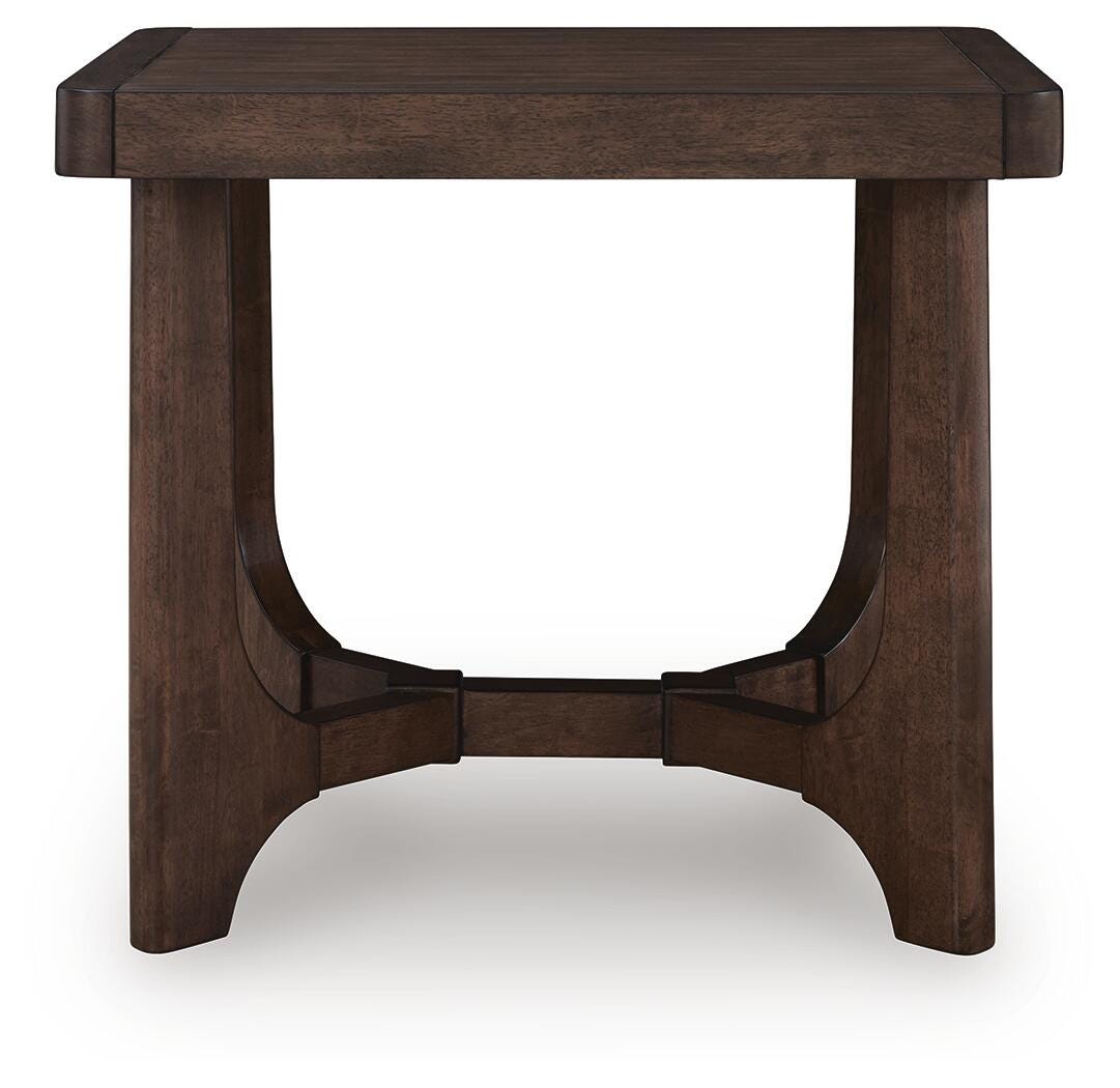 Korestone End Table - Dark Brown  (T438-SI) - Image 3