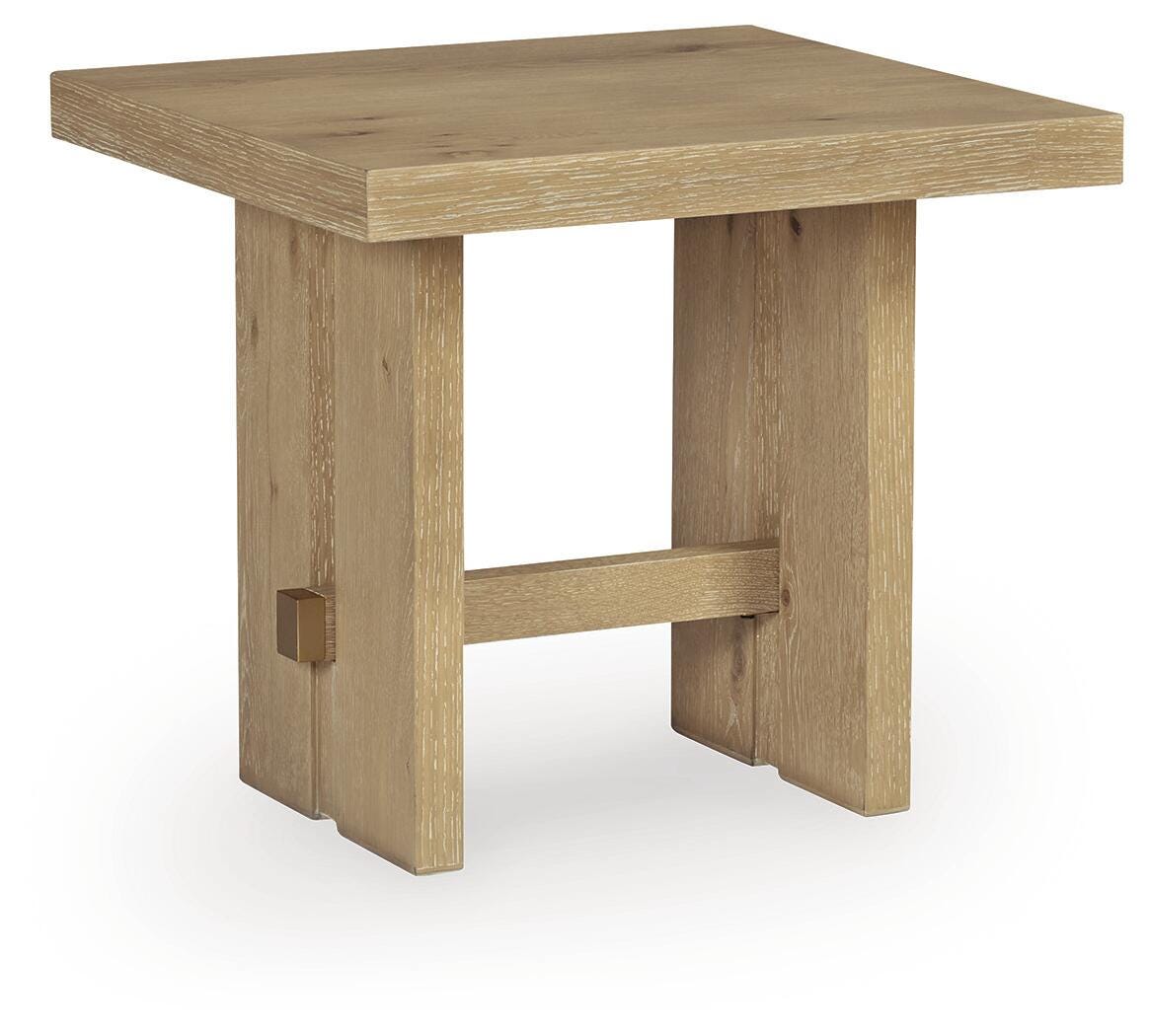 Crendlin End Table - Light Brown  (T537-SI)