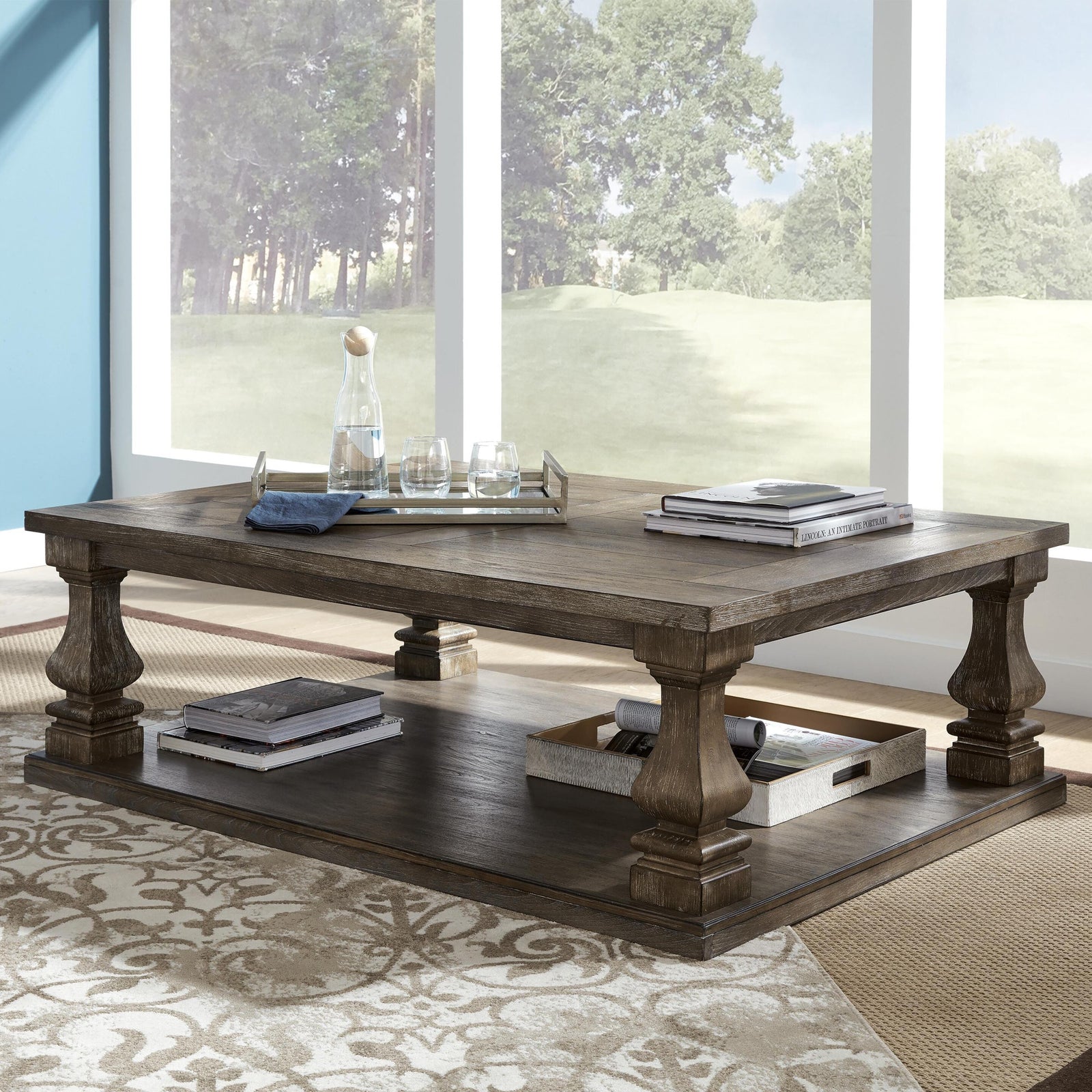 Johnelle Coffee Table - Gray  (T776-SI) - Image 7